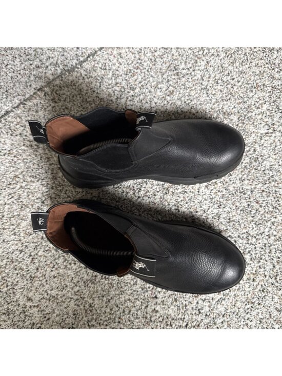 Polo Ralph Lauren Oslo Chelsea Pull On Boots Black Leather Men\'s Size 9.5 D main image 2